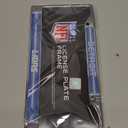 Rico Industries NFL Football Classic 12" x 6" Silver Bling Chrome Car/Truck/SUV Auto Accessory