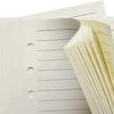 A5 Refill Paper, [3 Pack] 100GSM Thick Refillable Paper 6 Hole Filler Inserts Loose Leaf Paper