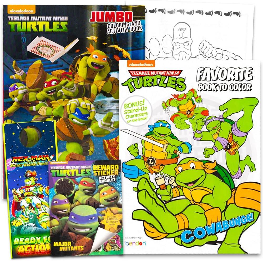 Teenage Mutant Ninja Turtles Coloring and Activity Book Set With Stickers