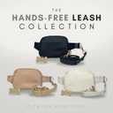 Hands Free Leash and Belt Bag | Black Belt Bag + Leash
