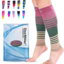 Doc Miller Calf Compression Sleeve for Men & Women 2030 mmHg Graduated Compression, Footless Compression Socks Alternative for Running, Shin Splints, Swelling, Varicose Veins Calf Support, 1 Pair, XL