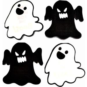 80PCS Halloween Ghost Napkins – Disposable Scary & Funny Paper Napkins for Halloween Party Decorations, Trick or Treat Supplies, Haunted House Table Decor, Spooky Tableware