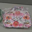 Bible Cover Bag Case for Women, Floral Synthetic Leather Pattern with Bible Tabs Bookmarks and Handle Fits for Standard Size Study Bible, Gift for Mom Lady Daughter, 10.2×2.7×7.5” (Flower)