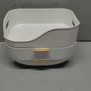 Makeup Organizer for Vanity, Large Capacity Skincare Cosmetic Organizer Countertop with 2 Drawers, Cosmetic Display Cases Makeup Storage Box for Bedroom, Bathroom, Ideal Gifts for Women (White)