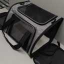 Vceoa 17.5x11x11 Inches Cat, Dog Carrier for Pets Up to 16 Lbs, Soft-Sided Cat Bag Animal Carriers Travel Puppy Carry As a Toy of Fabric Pet Home (XH)