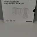 TPARTS Aluminum Self-Flip Lock Performance Pedal Sets Accelerator Brake Pedals Cover for Tesla Model 3 & Model Y Non-Slip Protector Accessories Foot Pedal Pad Replacement