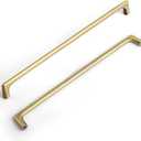 Goo-Ki 6 Pack Brass Bronze Cabinet pulls, 10 inch(256mm) Hole Center Zinc Alloy Drawer Pulls, 6 Pack