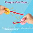 4 Pack Easter Egg with Tongue Out Squeeze Toys Inside,Prefilled Eggs with Toys for Kids Easter Basket Stuffers,Eggs Hunt,Party Favors