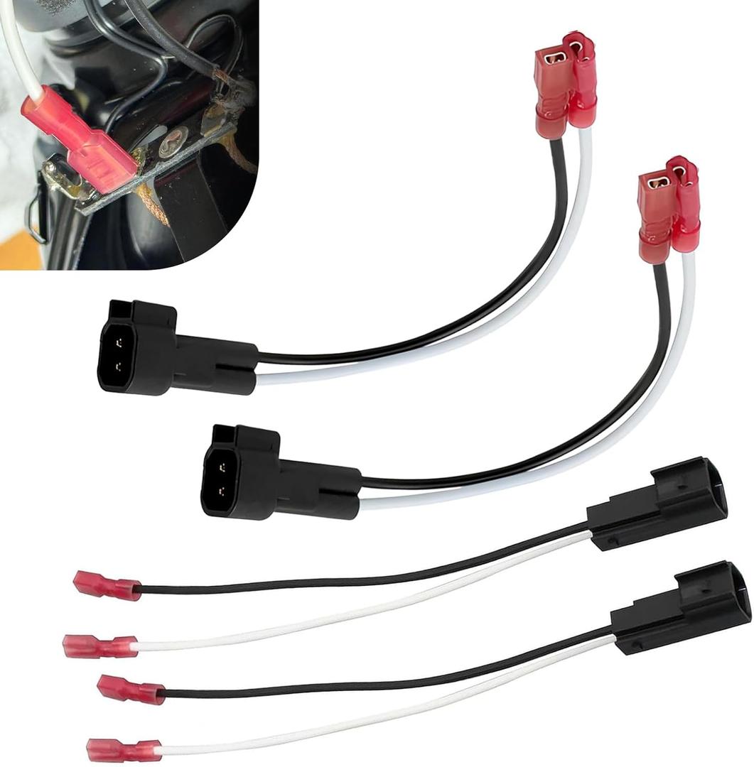 4PCS 72-5600 Speaker Harness, Car Door Speaker Adapter Connector Plug, Speaker Wiring Harness Adapter Replacement, Compatible with Ford F150 F250 Escape Mustang Lincoln