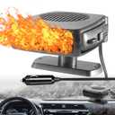 Car Heater,12V 200W Fast Heating and Cooling Fan Portable Windshield Defogger and Defroster Plug into Cigarette Lighter for Car RV SUV (Large)