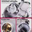 Carburetor For Honda FourTrax Foreman 450 TRX450ES TRX450S 1998-2001/16100-HN0-A02,16100-HN0-A00 with air filter