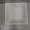 FEITON Square Bathroom Exhaust Fan with Light, 160 CFM 35W 4 Inch Duct, 100240V 1.0 Sones Quiet Bathroom Ceiling Fan, Shower Fan Light Combo(Mounting Hole: 10.2 x 10.2 Inches)