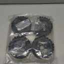 RC Wheels and Tires Truck Tires Short Course Tires for 1/10 Scale Car Arrm a Senton,Slash 2WD 44,Axia1,Rc 4wd,Red cat,Plastic Wheels Rubber Tires,4pcs (Black)