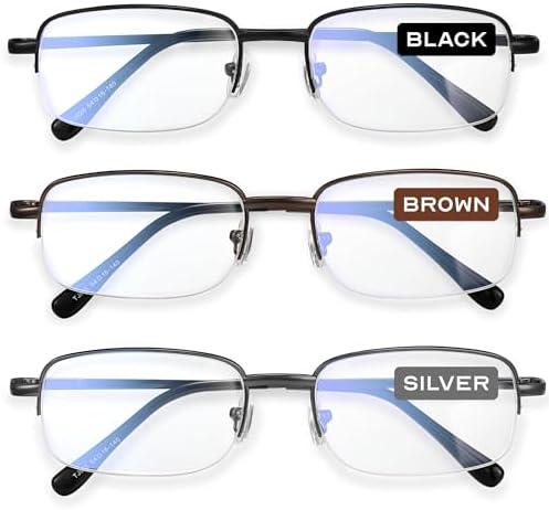 NOVIVON Pack Reading Glasses Men/Women, Eyeglasses, Blue Light Readers for Men/Women, Computer Eye Glasses, Cheaters 2.0