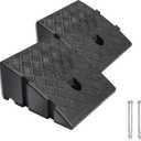 2 x 2Pack Plastic Curb Ramp for Driveway, Each 5.12" H x 10.63" W x 9.52" L, Extensible for Low Cars, Motorcycle,Bike, Cart Lawn