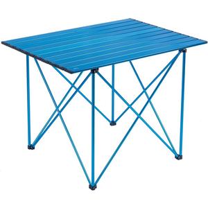 iClimb Ultralight Compact Camping Folding Table with Carry Bag (Reinforced Blue - XL), X-Large