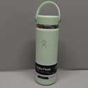 Hydro Flask Water Bottle - Insulated Stainless Steel - Wide Mouth Flex Lid, Non Spill, Leakproof and Refillable in 20 Oz Aloe Green