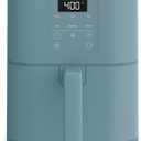 bella 6 Qt Slim Air Fryer, Fits-anywhere Kitchenware, EverGood Ceramic Nonstick Coating, Adjustable Temperature, 6 Preset Cooking Options, 60 Min Auto Shutoff w Audible Tone, 5lb Capacity, Surf