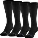 MediPEDS Men's 8 Pack Diabetic Crew Socks with Non-Binding Top (L)