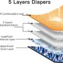 JoyDaog Reusable Dog Belly Bands for Male Dogs Diapers,5 Pack Premium Washable Dog Diapers Male Puppy Nappies Wrap,M