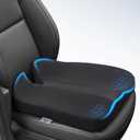 Memory Foam Car Seat Cushion for Good View & Sciatica Relief