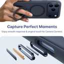 TORRAS Q3 Silicone for iPhone 17 Pro Max Case with Stand, Fit for MagSafe, Liquid Silicone Cozy Grip, 360 Spin Stand, Camera Control, Protective for iPhone 17 Pro Max Phone Case Silicone, Deep Blue
