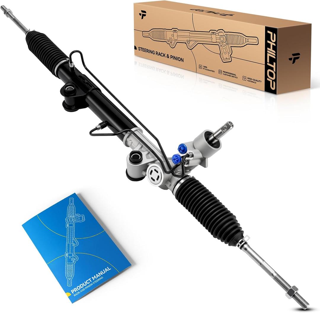 PHILTOP Power Steering Rack and Pinion Compatible with Jeep Liberty 2002 2003 2004 2005 All Models, Hydraulic Rack and Pinion Replace 22-362
