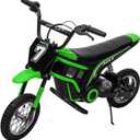 Garvee 24V Electric Dirt Bike for Kids 13+ Years Old, 350W Motor, 14.29 MPH, Dual Suspension, 2-Speed Modes, Max 135 LBS - Realistic Motorcycle Style with LED Lights & Music