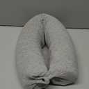 Dot&Dot Twist Memory Foam Travel Pillow for Airplanes - Travel Neck Pillow for Sleeping - Airplane Pillow for Neck Support, Chin, Lumbar and Leg - Adjustable, Bendable Neck Roll Pillow (Gray)