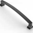Asidrama 10 Pack 7 Inch(177mm) Hole Centers Kitchen Cabinet Handles, Matte Black Cabinet Pulls Kitchen Cabinet Hardware for Cupboard Drawer Pulls