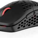 HK Gaming Mira M Ultra Lightweight RGB Gaming Mouse | Honeycomb Shell | 63 Grams | max 12000 cpi | USB Wired | 6 programmable Buttons | On-Board Memory | Anti Slip Grips | Mira-M Black