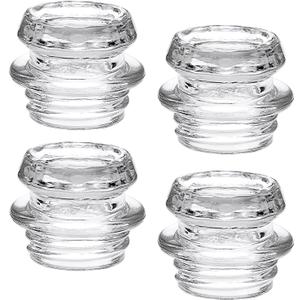 JUXYES 4 Pack Coffee Percolator Glass Top Replacement Part - Fits 2.7-3cm Opening, Clear Replacement Glass Knob for Coffee Pot, Transparent Topper for Filter Percolator