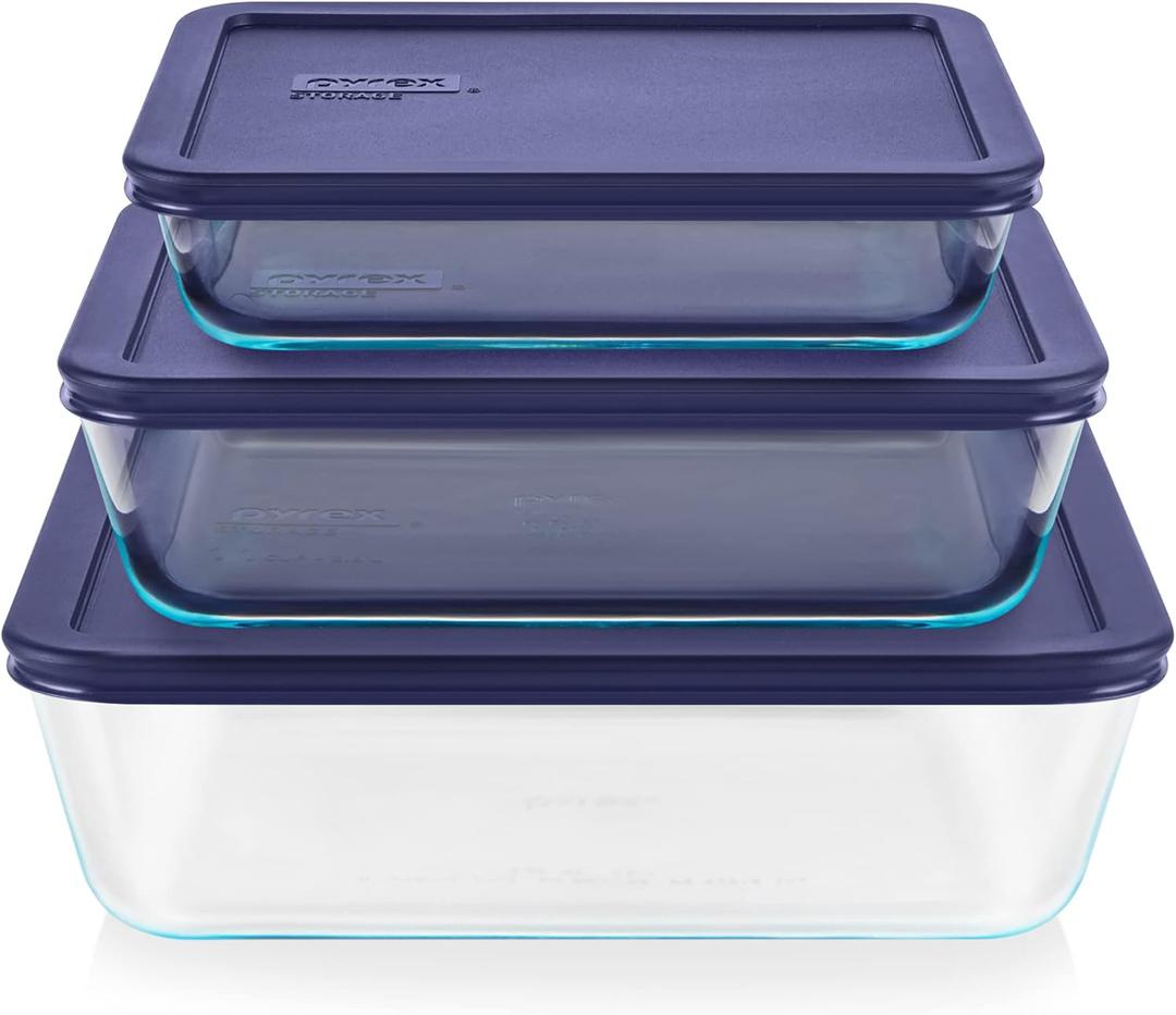 PYREX Simply Store Glass Food Storage Container With Lids