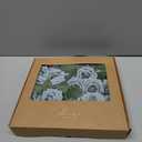 Ling's moment Artificial Flowers 25Pcs Dusty Blue Roses Decor w/Stems,3" DIY Foam Floral for Wedding Bouquet/Centerpieces, Outdoors Party Backdrop, Room/Table, and Garden/Pot Decorations