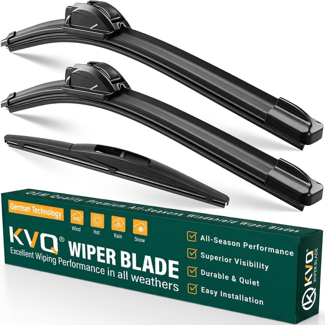Windshield Wiper Blades Replacement for Mazda CX3 CX-3 2016 2017 2018 2019 2020 2021,Original Equipment Replacement Front Rear Wiper Blade Set - 22" 19" 10" (Set of 3)