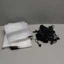 VitalCozy 2 Pcs Chicken Coop Cover 11.5 x 6.6 ft Waterproof Clear Tarp Heavy Duty PVC Vinyl Chicken Run Cover Coop Accessories for Outdoor Winter with 30 Pcs Ball Bungees Cords