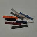 10 Pack No Gap Silicone Sport Bands Compatible for Samsung Galaxy Watch 7/FE/6/5/4 40mm 44mm/Watch 6 Classic 43mm 47mm/Watch 5 Pro 45mm/Watch 4 Classic, Sporty Corrugated Strap Men Women