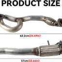 Exhaust Front Flex Pipe Compatible with GMC Terrain Compatible with Chevrolet Equinox 2012 2013 2014 2015 2016 2017 3.6L -Includes Gaskets