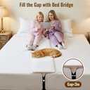 Vekkia 8012Wide & Thin Split King Gap Filler for Adjustable Bed | Fits 1.5-3Gaps, Easy Install, Bed Bridge Twin XL to King, Washable Cover, Fits College Dorm, Guest Room, Hotel & Rentals, 8012in