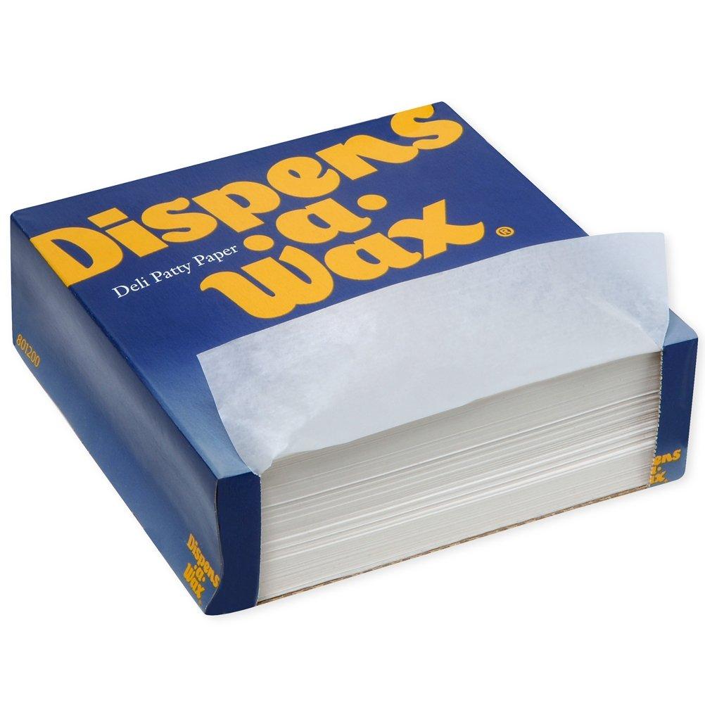 Dispens-A-Wax, 801200, White, Deli Patty Paper, 6" Length x 6" Width by GP PRO (Georgia-Pacfici) (Case of 10 Boxes, 1,000 Sheets Per Box) Dispens-A-Wax, 801200, White, Deli Patty Paper, 6" Length x 6" Width by GP PRO (Georgia-Pacfici) (Case of 10 Boxes, 1,000 Sheets Per Box)