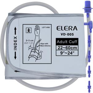 XXL Blood Pressure Cuff 9-24 (22-60CM) Compatible with All Automatic Blood Pressure Monitors, Extra Large BP Replacement Cuff for Big Arms - Includes 6 Connectors