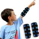 2 Pcs Thumb Sucking Deterrent, Dinosaur Elbow Thumb Guard for Thumb Sucking, Nail Biting Treatment for Kids Prevention Anti Nose Picking for Boys Girls Finger Sucking Prevention (Blue)