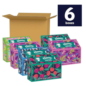 Kleenex Disposable Paper Hand Towels, Paper Hand Towels for Bathroom, 6 Boxes, 60 Hand Towels per Box (360 Total Towels)