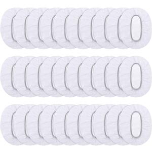 Outus 100 Pack Clear Disposable Ear Covers Plastic Waterproof Ear Protectors for Shower, Hair Dye, Bathing