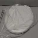 Bemis 7300SLEC Slow Close Toilet Seat, Easy Clean Hinges and Durable Plastic Seat, Made in USA, Elongated, White