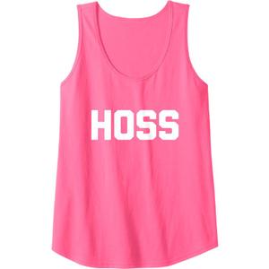 Hoss T-Shirt funny saying sarcastic novelty humor cute cool Tank Top (Pink, XL)