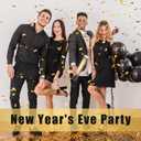 5 Packs Confetti Cannons Gold, 12 Inch Confetti Cannons Party Poppers, Gold Confetti Poppers for Graduation Wedding Birthday Parties and New Year's Eve Celebration