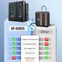NF-468CS Network Cable Tester,RJ45/RJ11/CAT5/CAT6/CAT5E/CAT6A/ CAT7/POE Test UTP/STP Continuity Tester Ethernet Cable Mapper Phone Line CAT3, Ethernet Cable Tester, LAN Cable Test Network Tools