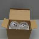 20oz Ribbed Glass Cups with Lids and Straws - 2PCS Glassware Set, Tumbler with Straw and Lid Iced Coffee Cups for Juice, Bubble Tea, Cold Brew, Soda