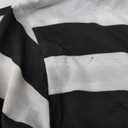 3 Pieces Halloween Costume Set, Men's Robber Costume Halloween Cosplay Burglar Accessories Striped Shirt for Adult,Size XL